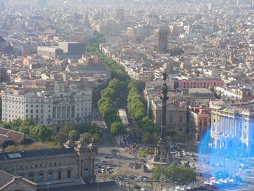 Барселона начинается с бульвара Рамбла